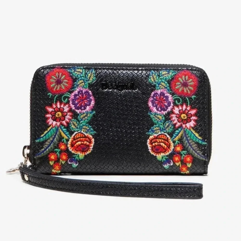 Desigual Embroidered Wallet Mex Mini